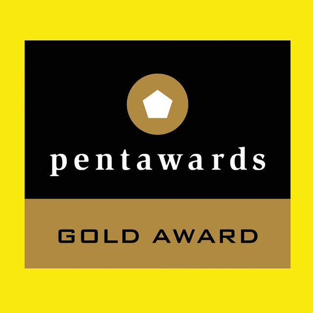 Photo by Farba Design in New York  U.S.A.. May be an image of magazine and text that says 'pentawards p rds GOLD AWARD'.